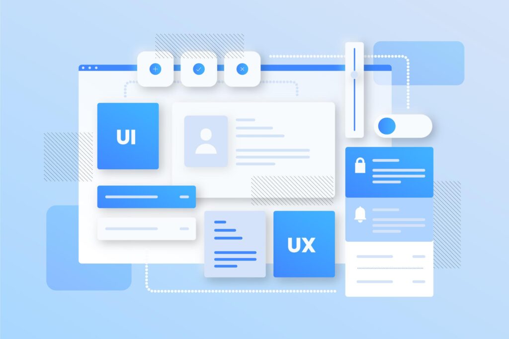 Modern UX és UI design elemek egy felhasználóbarát weboldalon – professzionális weboldalkészítés Debrecen vállalkozások számára.